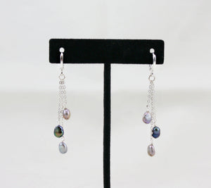 Opalesque Pearl Drop Earrings