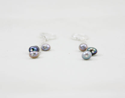 Opalesque Pearl Drop Earrings