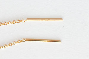Amethyst Earrings, 14K Gold, Genuine Amethyst Earrings, February Birthstone Earrings, Amethyst Threader Earrings, Dainty Amethyst Earrings