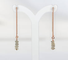 Load image into Gallery viewer, Ethiopian Opal Earrings, 14K Gold Filled, Genuine Opal Earrings, October Birthstone Earrings, Opal Threader Earrings, Natural Opal
